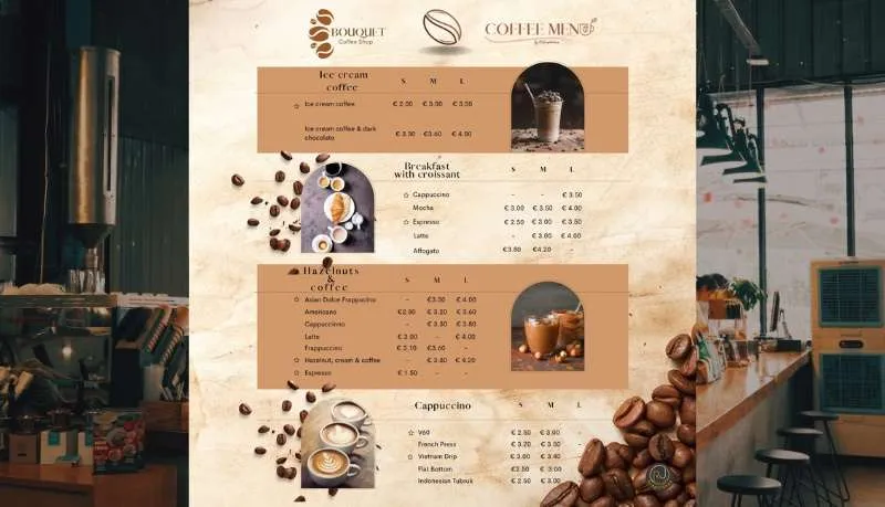 Coffee menu Graphideas