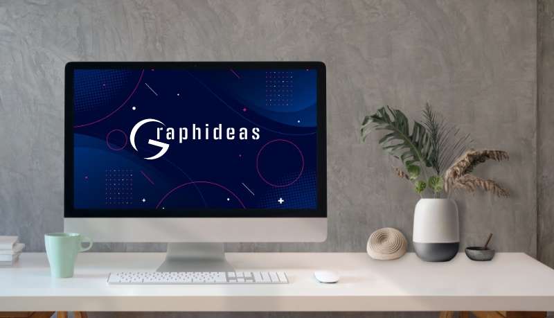 Postazione di Lavoro scrivania con Apple iMac per creazione siti web, e-commerce, loghi e grafiche a bologna